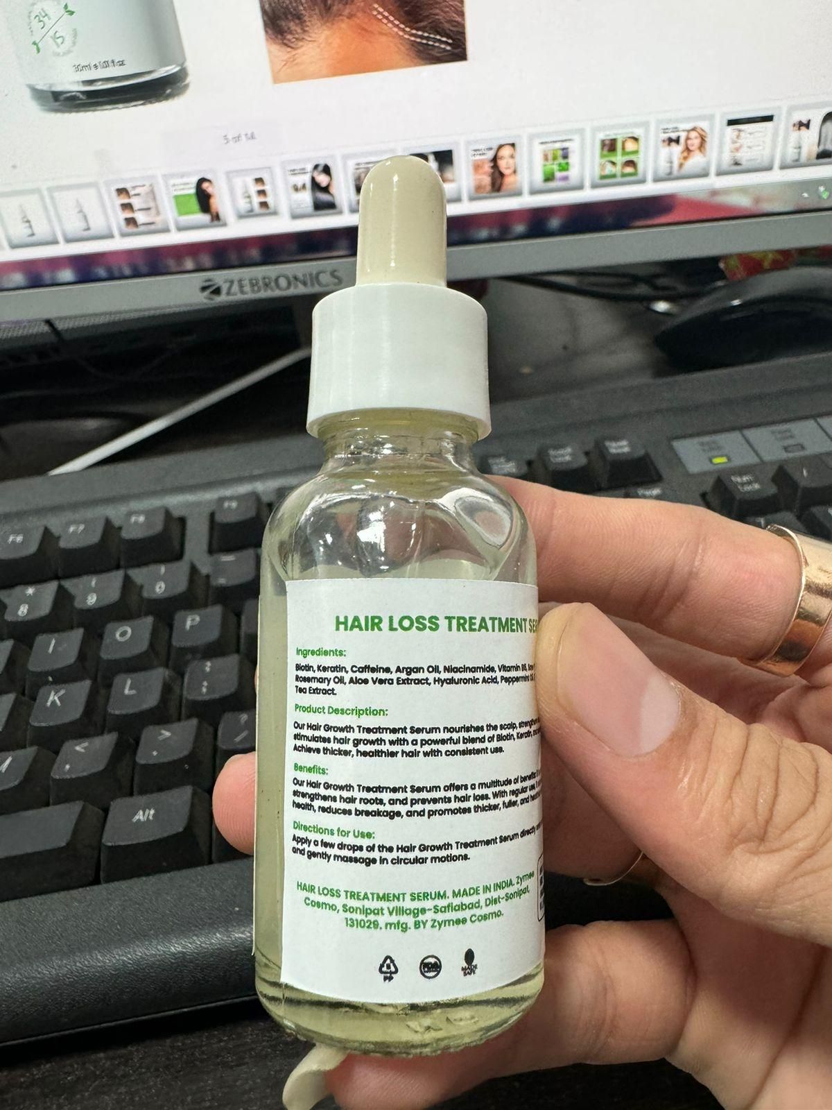 Hair Loss Treatment Serum Made of 34 Ingredients & 15 Herbs 30ml (Pack Of 2)