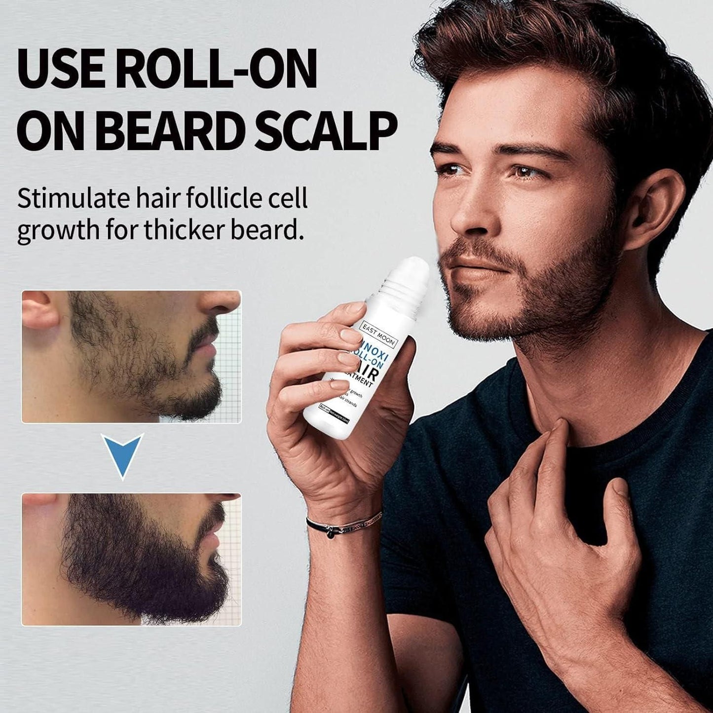 Roll On Hair Growth Serum For Women & Men (Pack of 2)