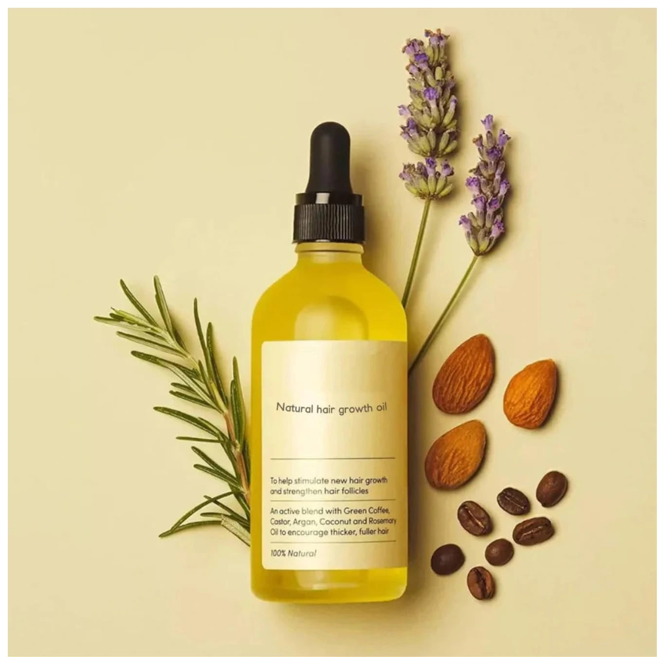 Vegan Hair Oil for Hair Growth, Scalp Treatment, Hair thinning,