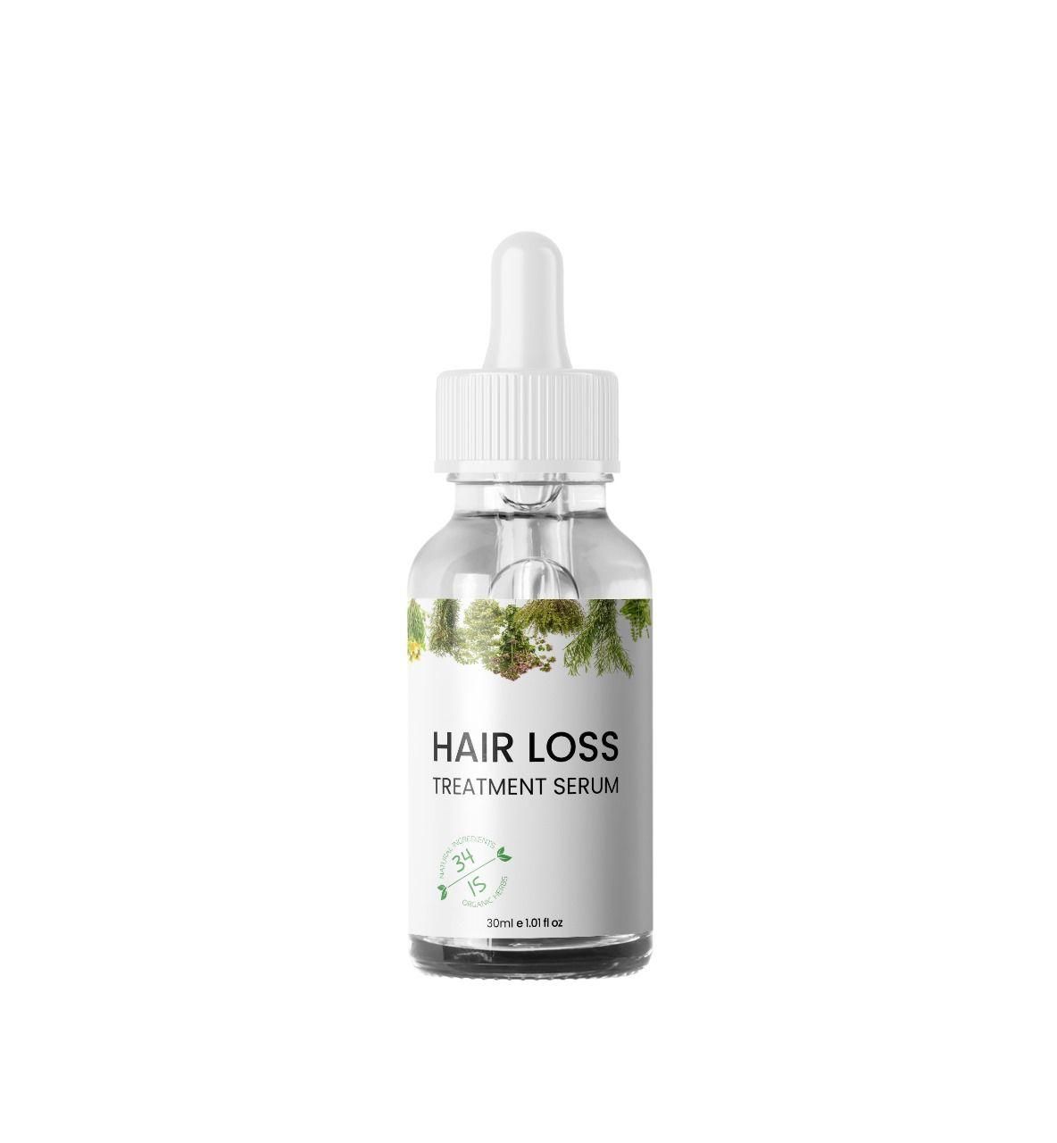Hair Loss Treatment Serum Made of 34 Ingredients & 15 Herbs 30ml (Pack Of 2)