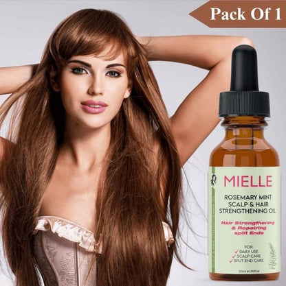 MIELLE Rosemary Mint Scalp & Hair Strengthening Oil 30ml